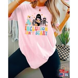 Inclusion Isnt Scary Halloween Shirt Slp Sped Teacher Tee Tshirt